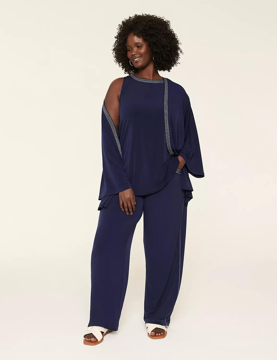 High-Neck Stitch-Detail Tank Product Image