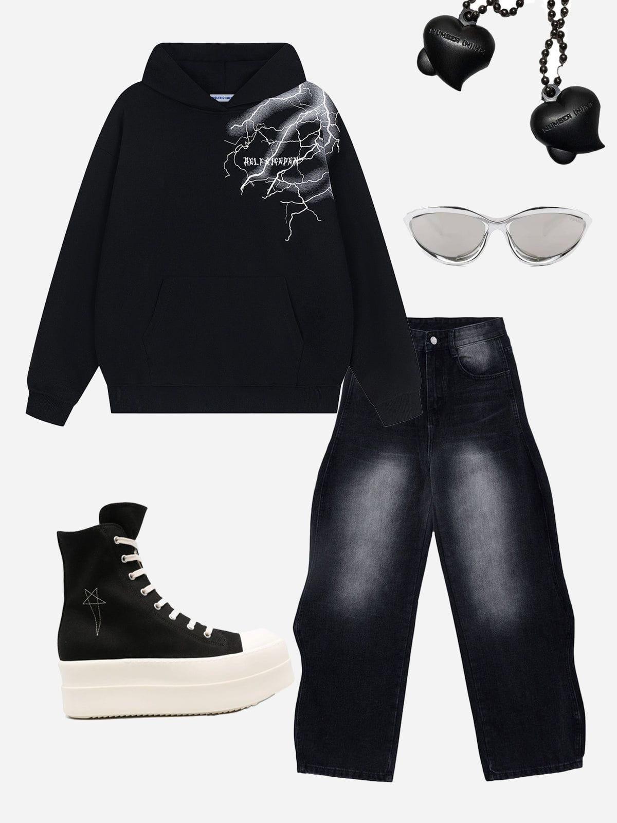 Aelfric Eden Lightning Graphic Pullover Hoodie Product Image