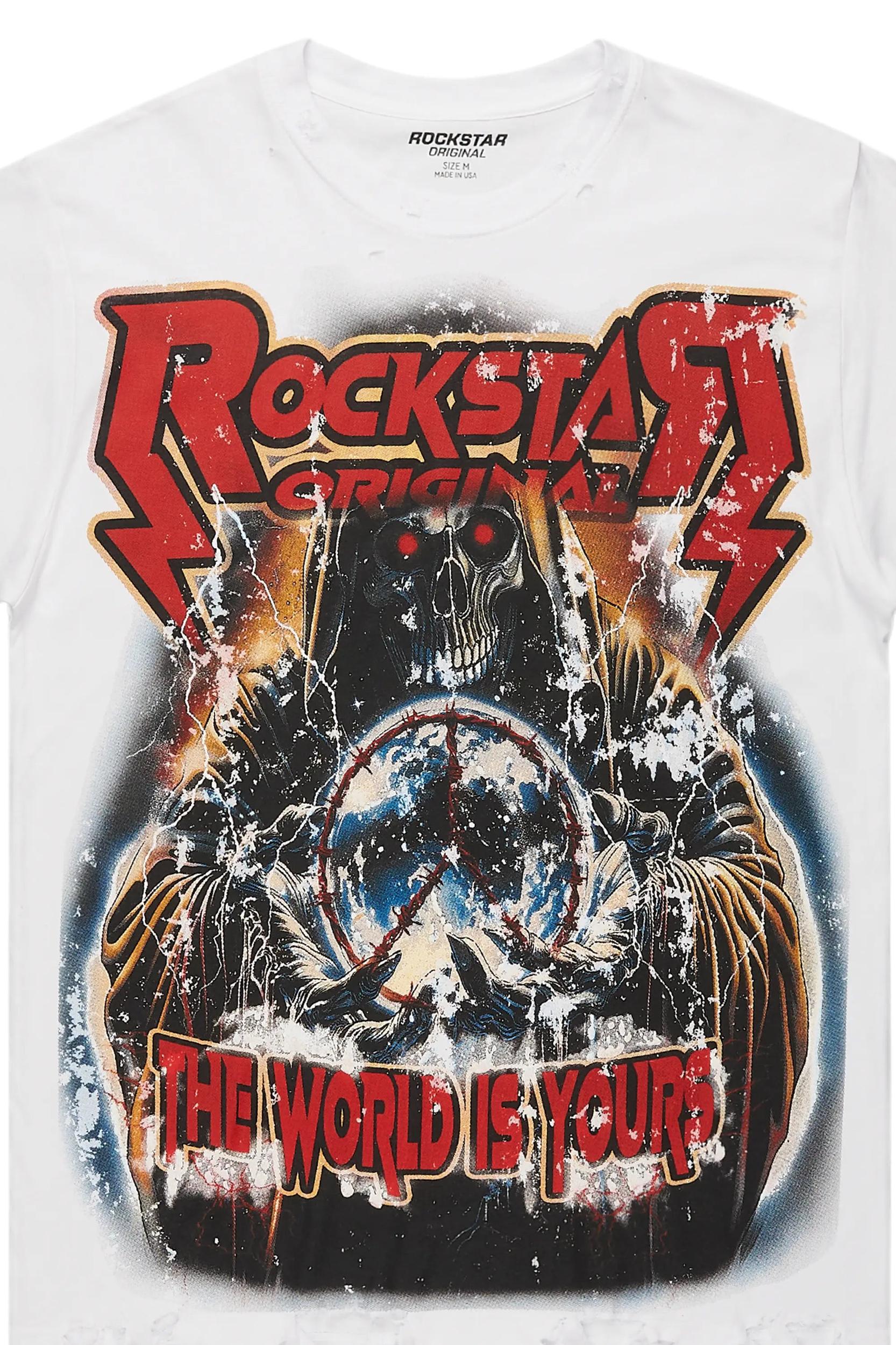 Frey Blue Stacked Flare Jean Male Product Image