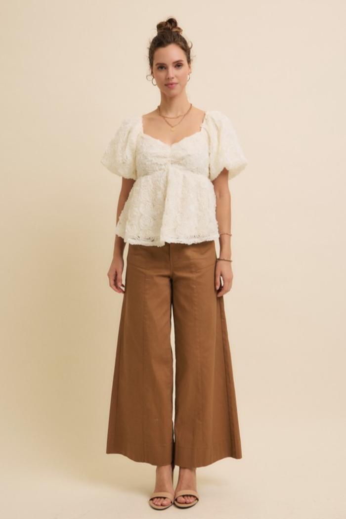 Wide Leg Stretch Pant Product Image