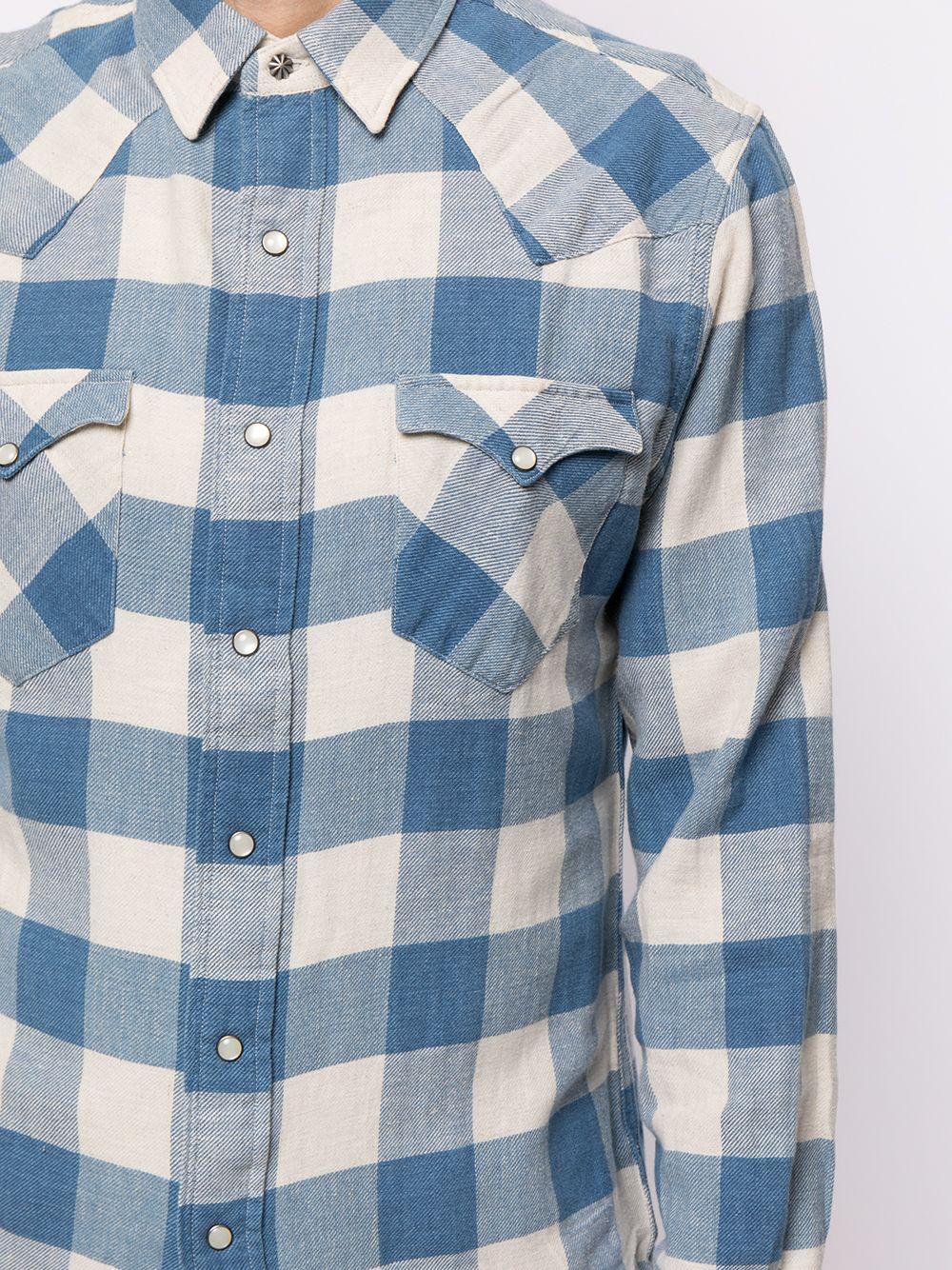 gingham-print shirt Product Image