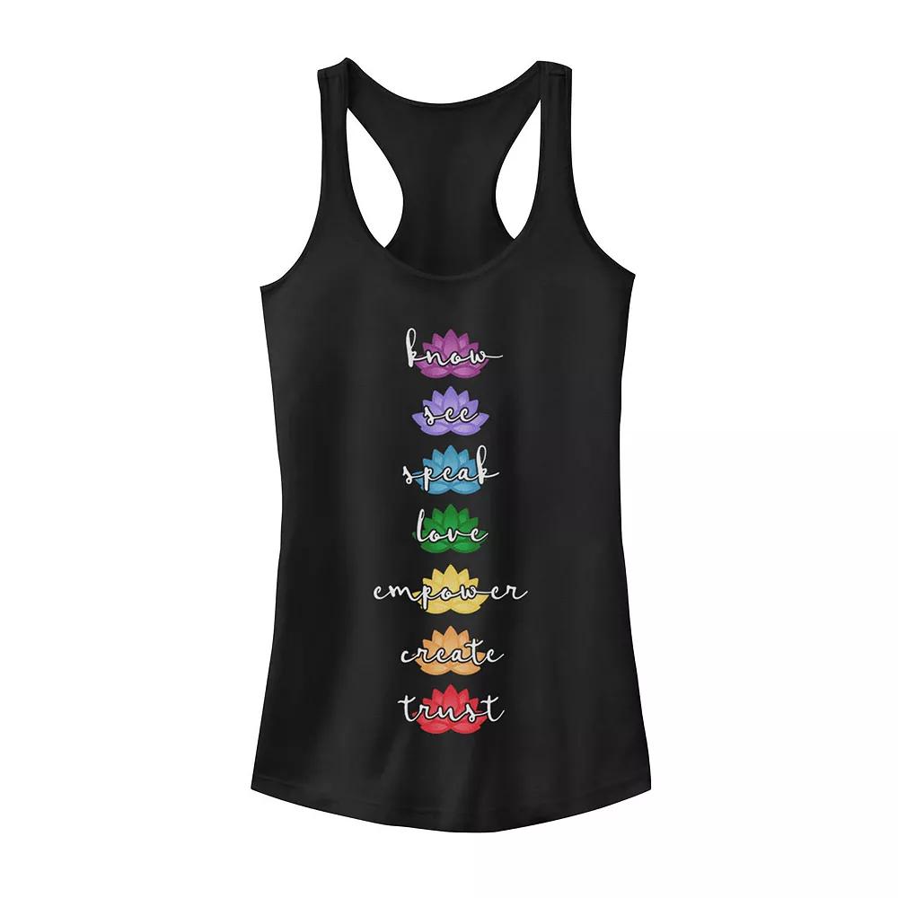 Juniors' Moon Flower Zodiac Graphic Tank Top, Girl's,  Product Image