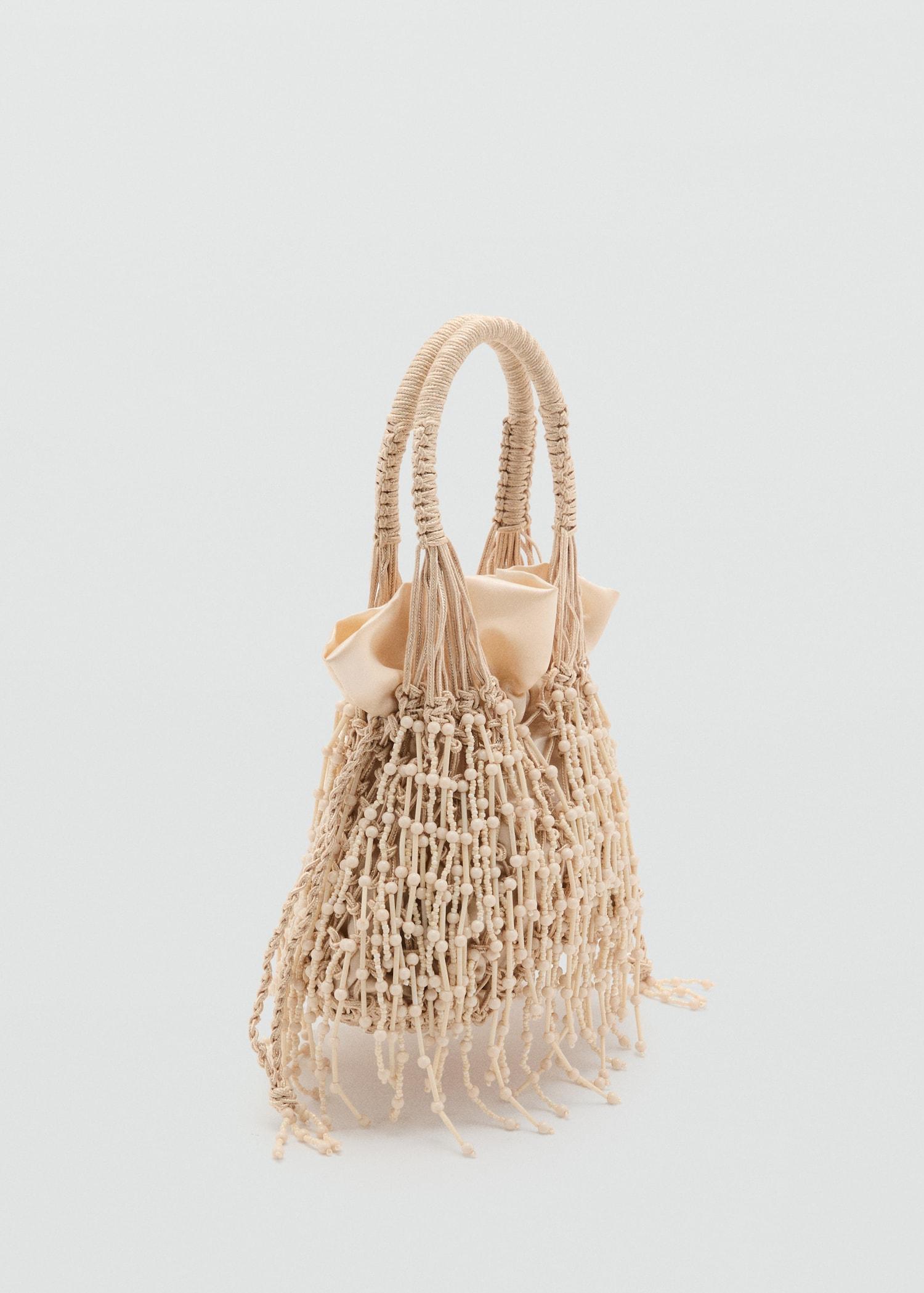 Beaded handbag - Women | MANGO USA Product Image