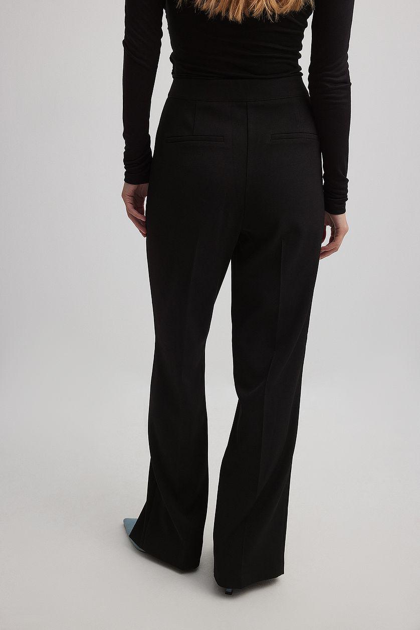 Front Slit High Waist Pants Product Image