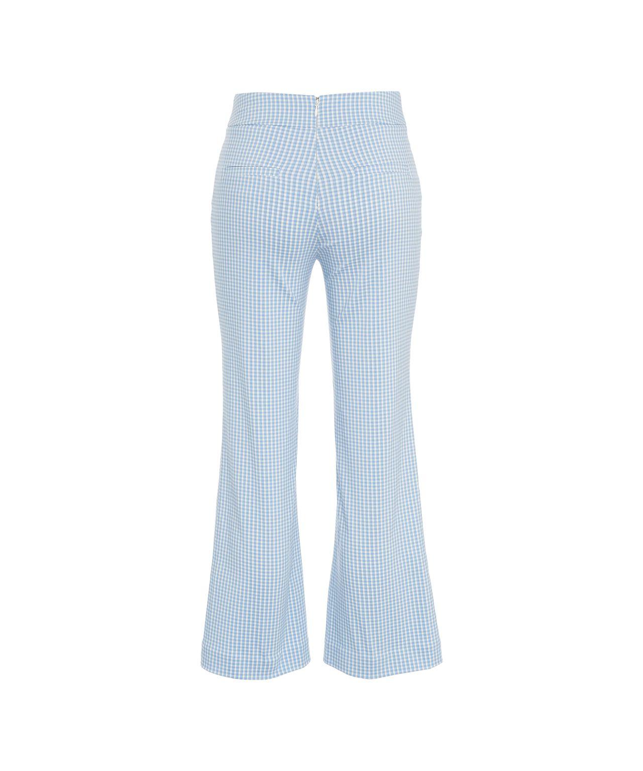 Flared pants with check pattern Product Image