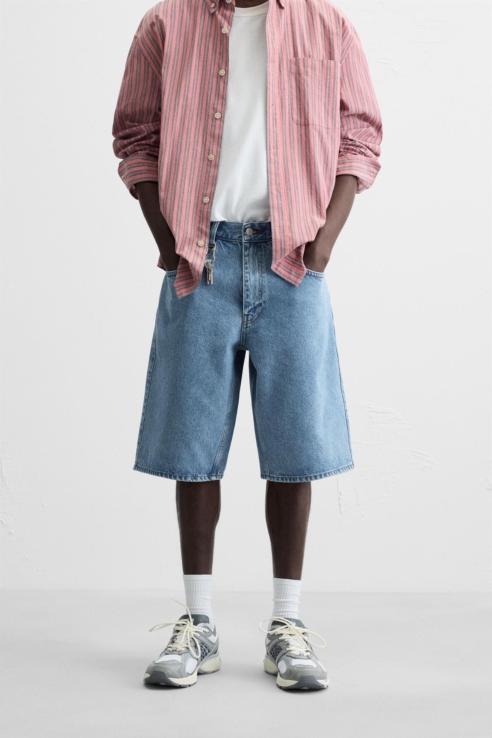 BAGGY FIT DENIM SHORTS Product Image