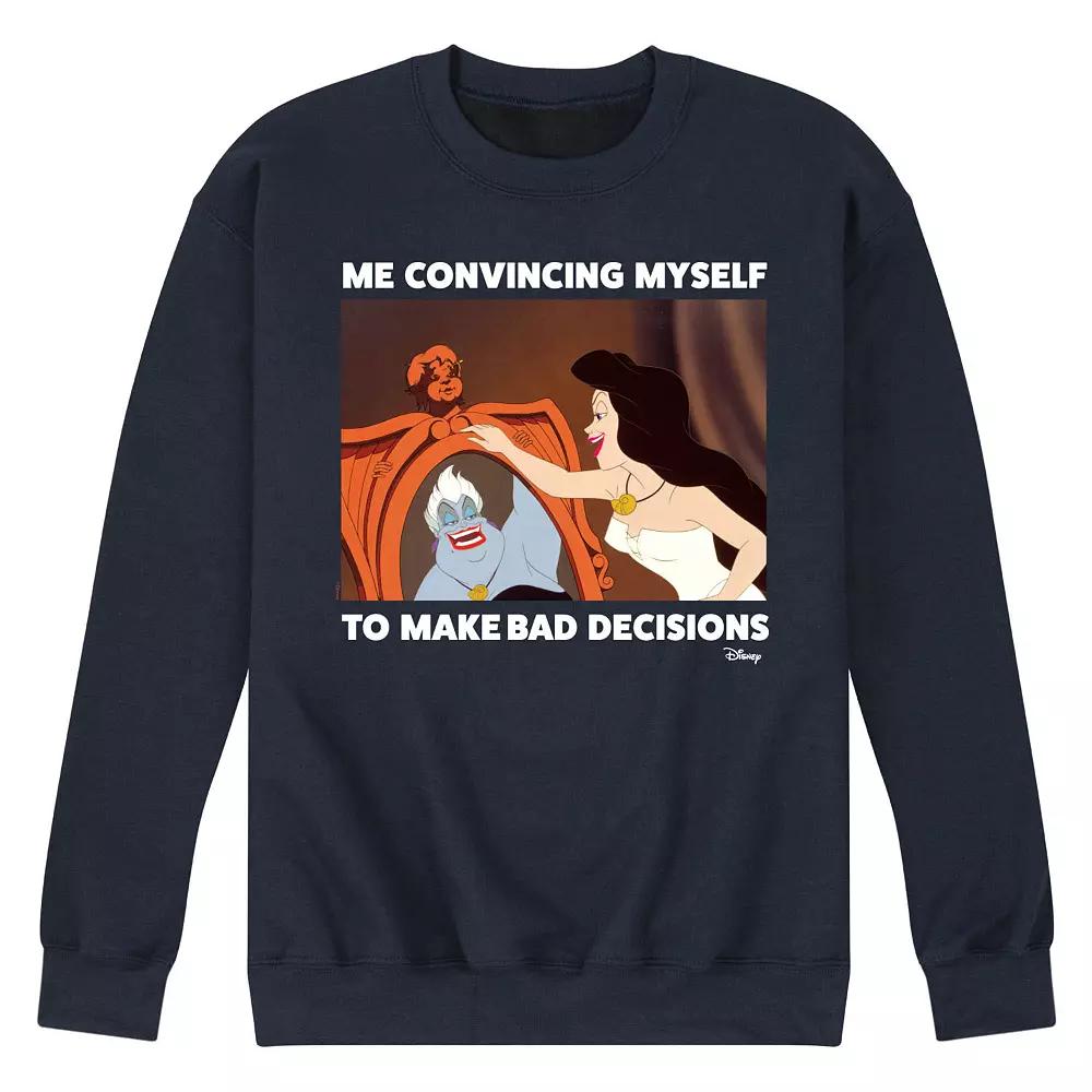 Disney's Villains Men's Ursula Bad Decisions Long Sleeve Graphic Tee,  Product Image