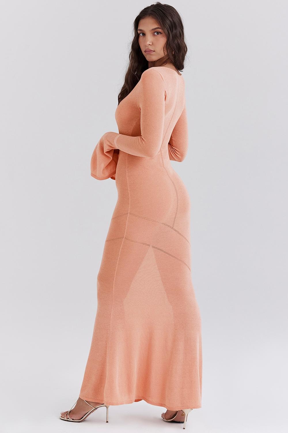 Sereia  sorbet metallic knit maxi dress Product Image