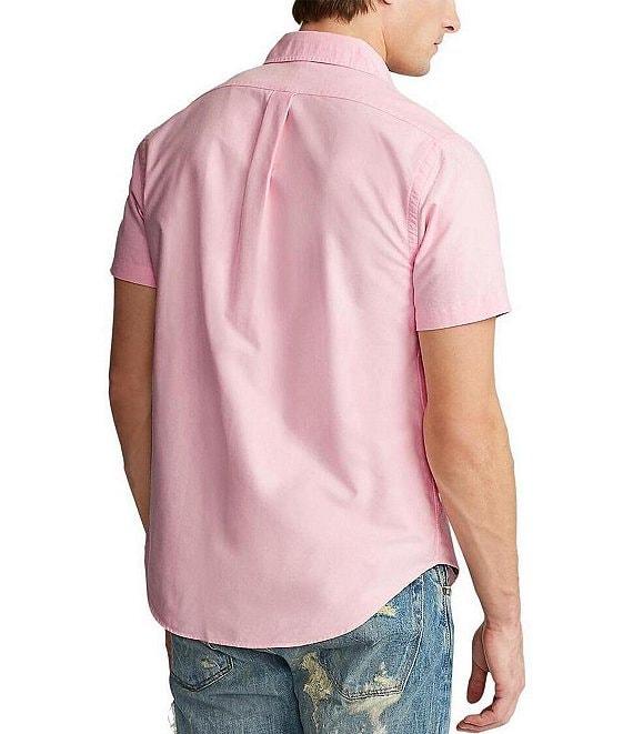 Polo Ralph Lauren Solid Oxford Short Sleeve Woven Shirt Product Image