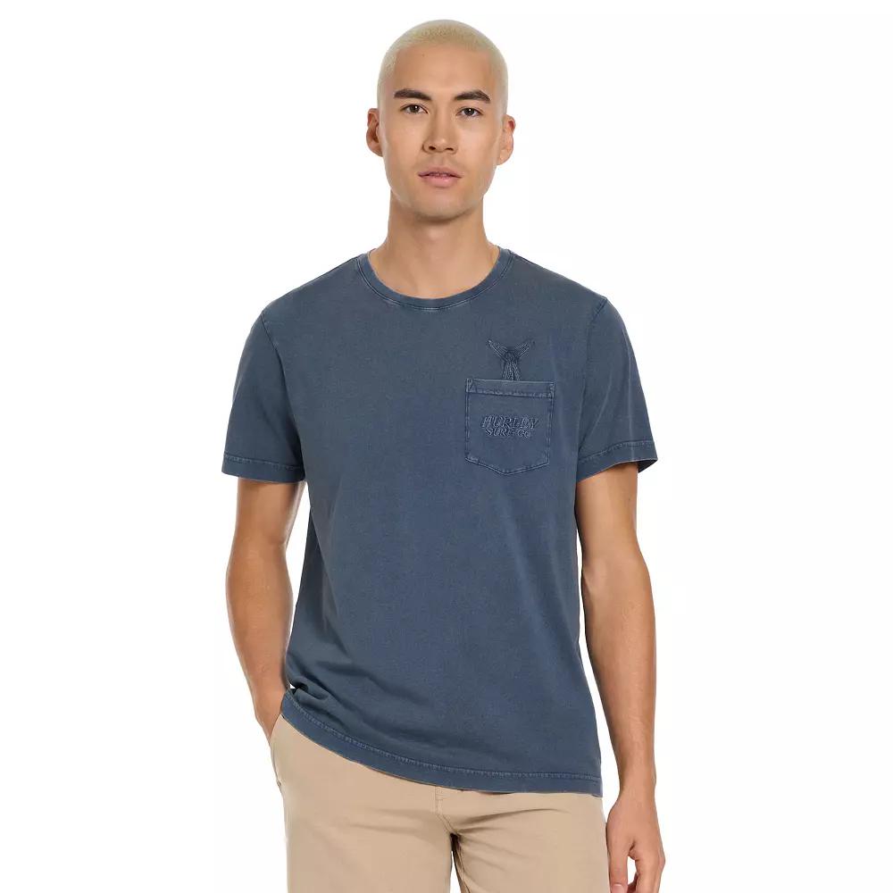 Men's Hurley Embroidered Pocket Tee, Size: Small, Submarine Product Image