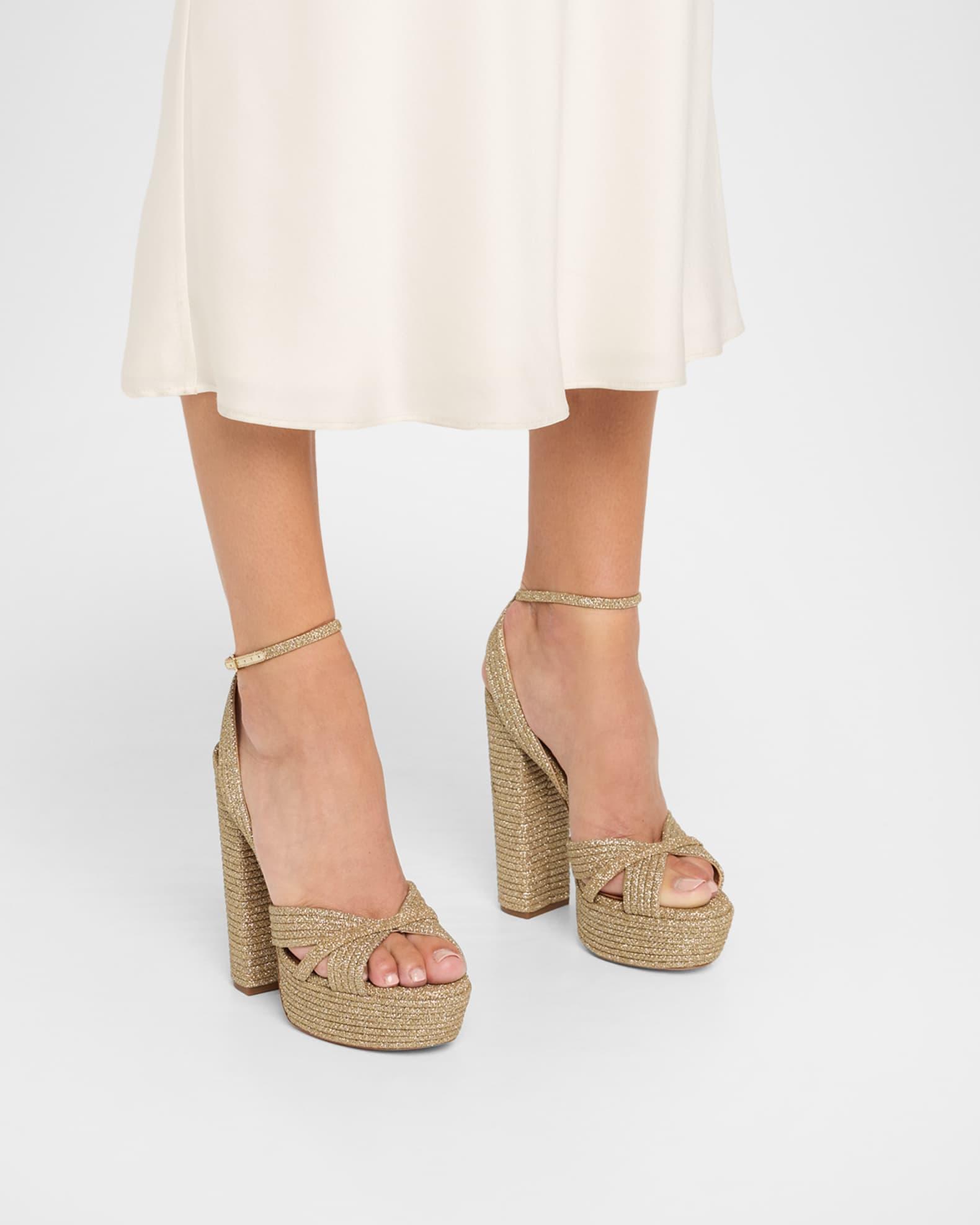 Sundance Lurex Platform Sandals Product Image