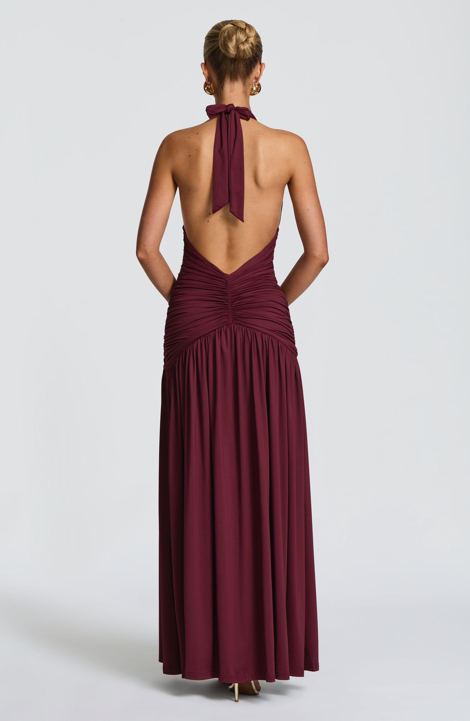 Melania Maxi Dress - Cherry Lacquer Product Image