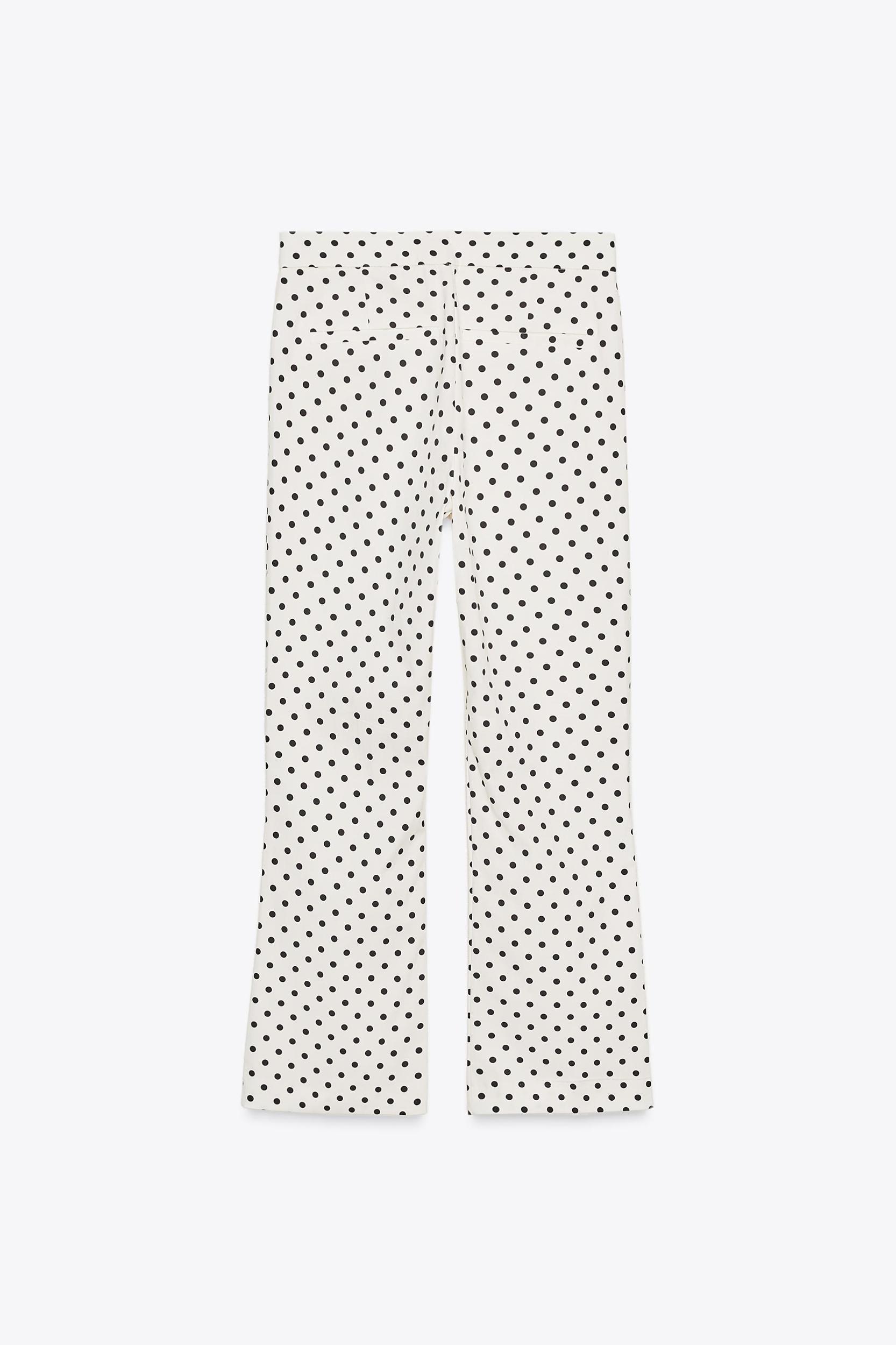 POLKA DOT MINI FLARE PANTS Product Image