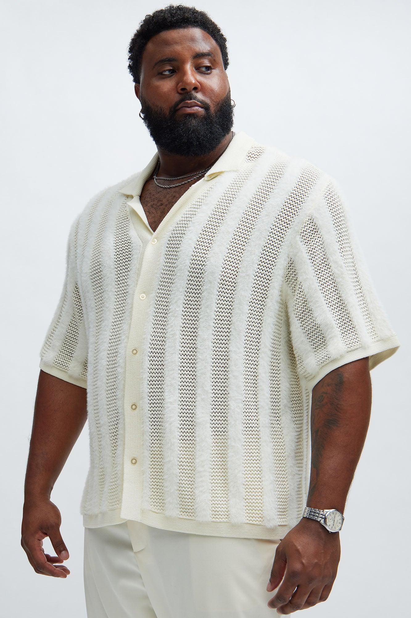 Eldon Fur Textured Shirt - Cream Product Image