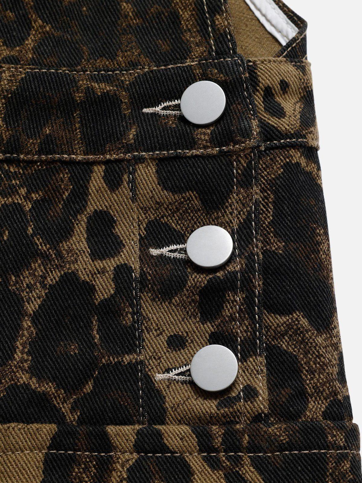 Aelfric Eden Leopard Overall Shorts Product Image