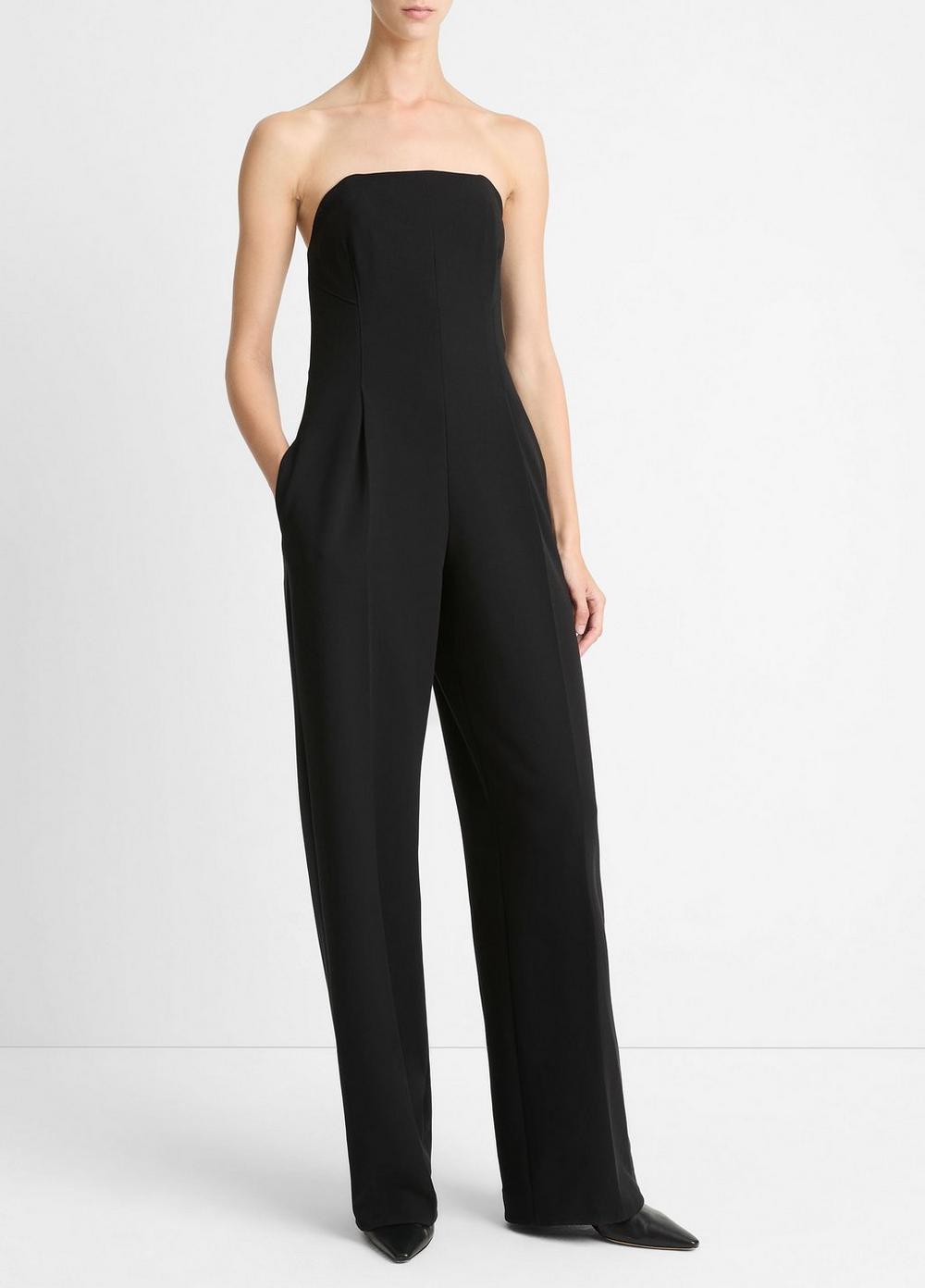 Crepe Strapless Jumpsuit Product Image