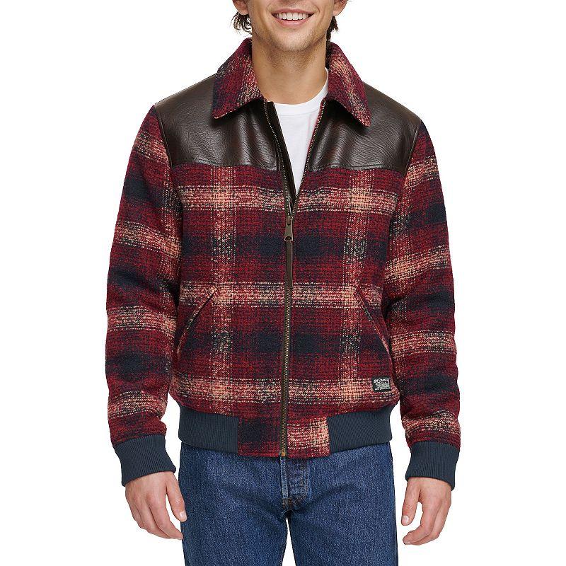 Men's Levi's® Faux Wool & Faux Leather Trucker Jacket,  Product Image