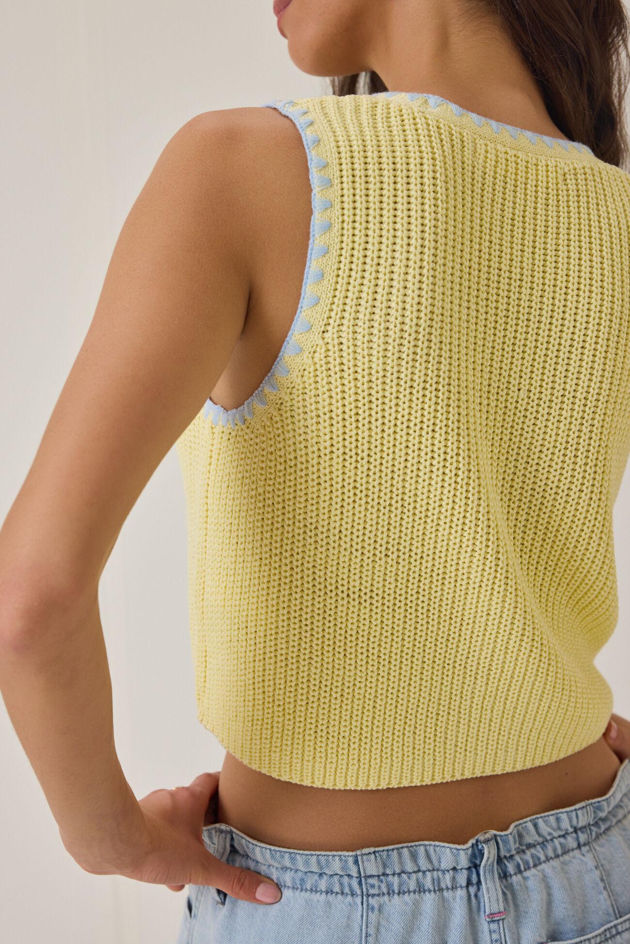 Kelia Contrast Stitch Vest Product Image