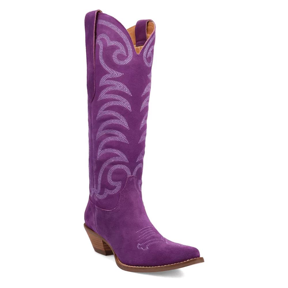 Dingo Movin' On Women's Suede Knee-High Western Boots,  Product Image
