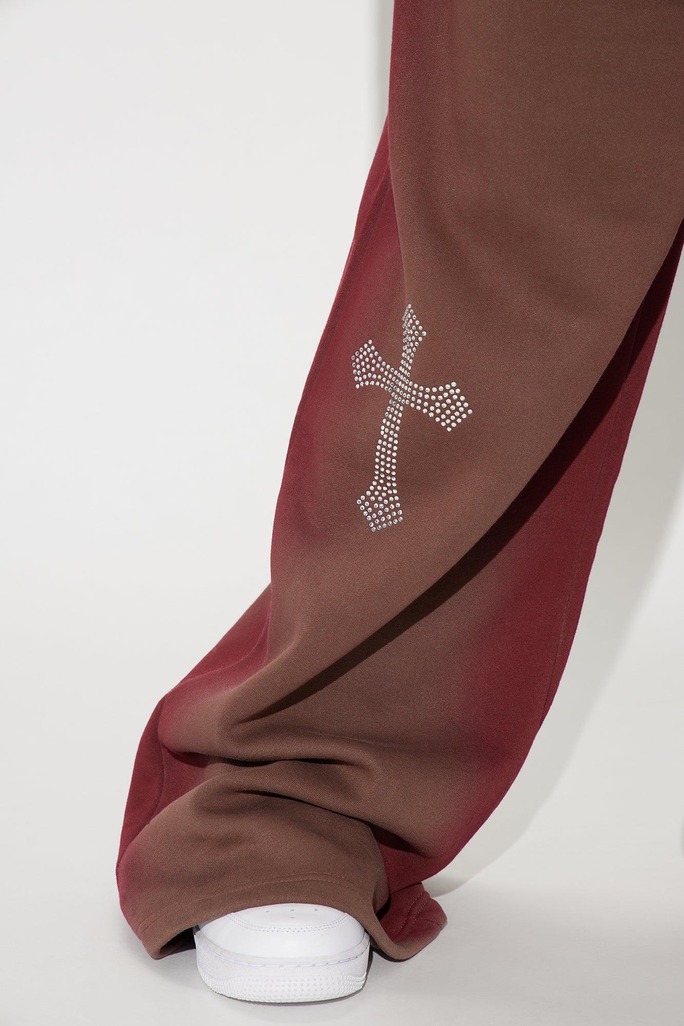 Every Day's A Good Day Washed Wide Leg Pant - Brown/combo Product Image