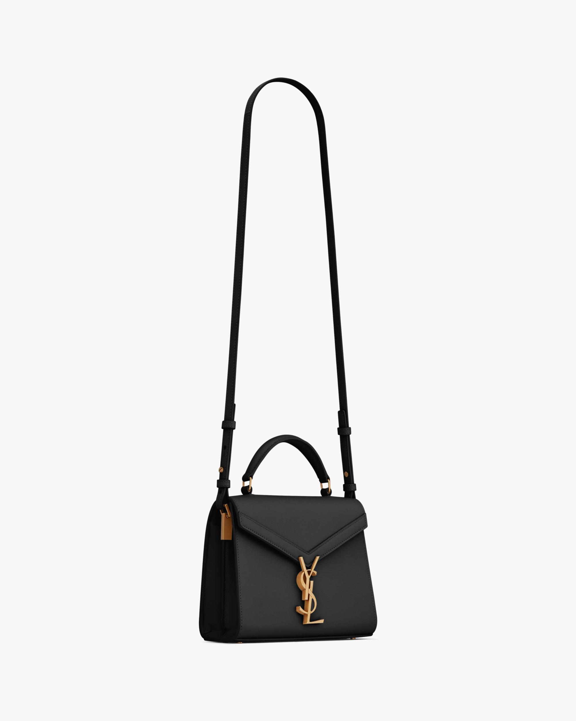 CASSANDRA Mini top handle bag in grain de poudre embossed leather Product Image