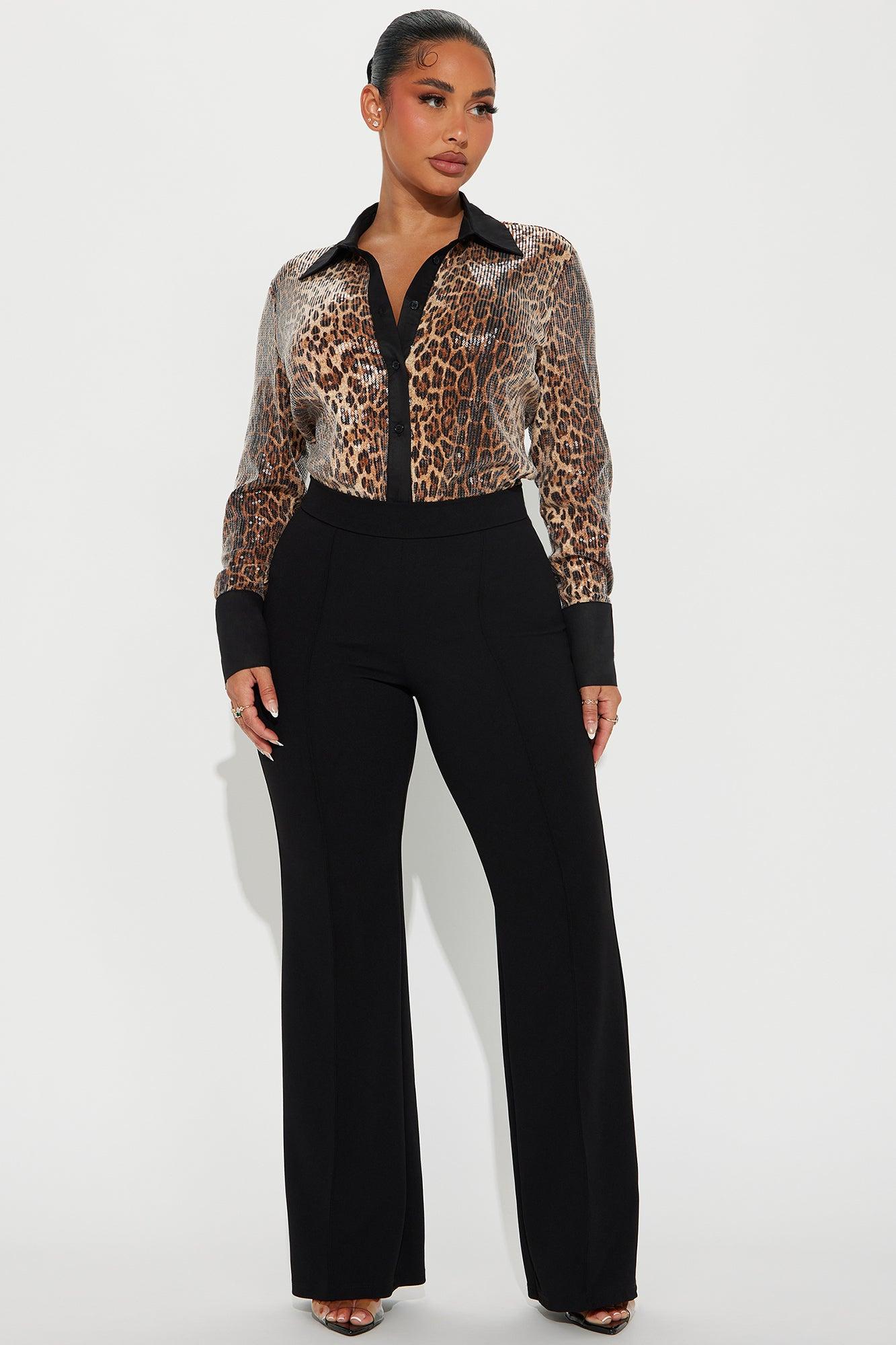 Gianna Leopard Sequin Shirt - Leopard Product Image