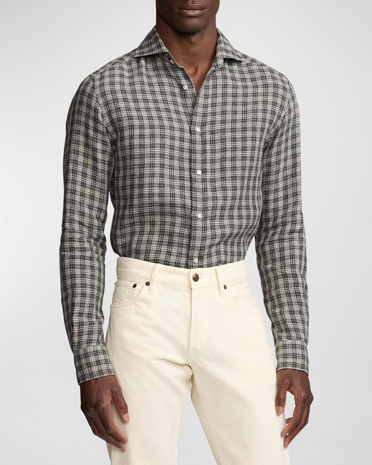 Mens Plaid Flannel Shirt Product Image