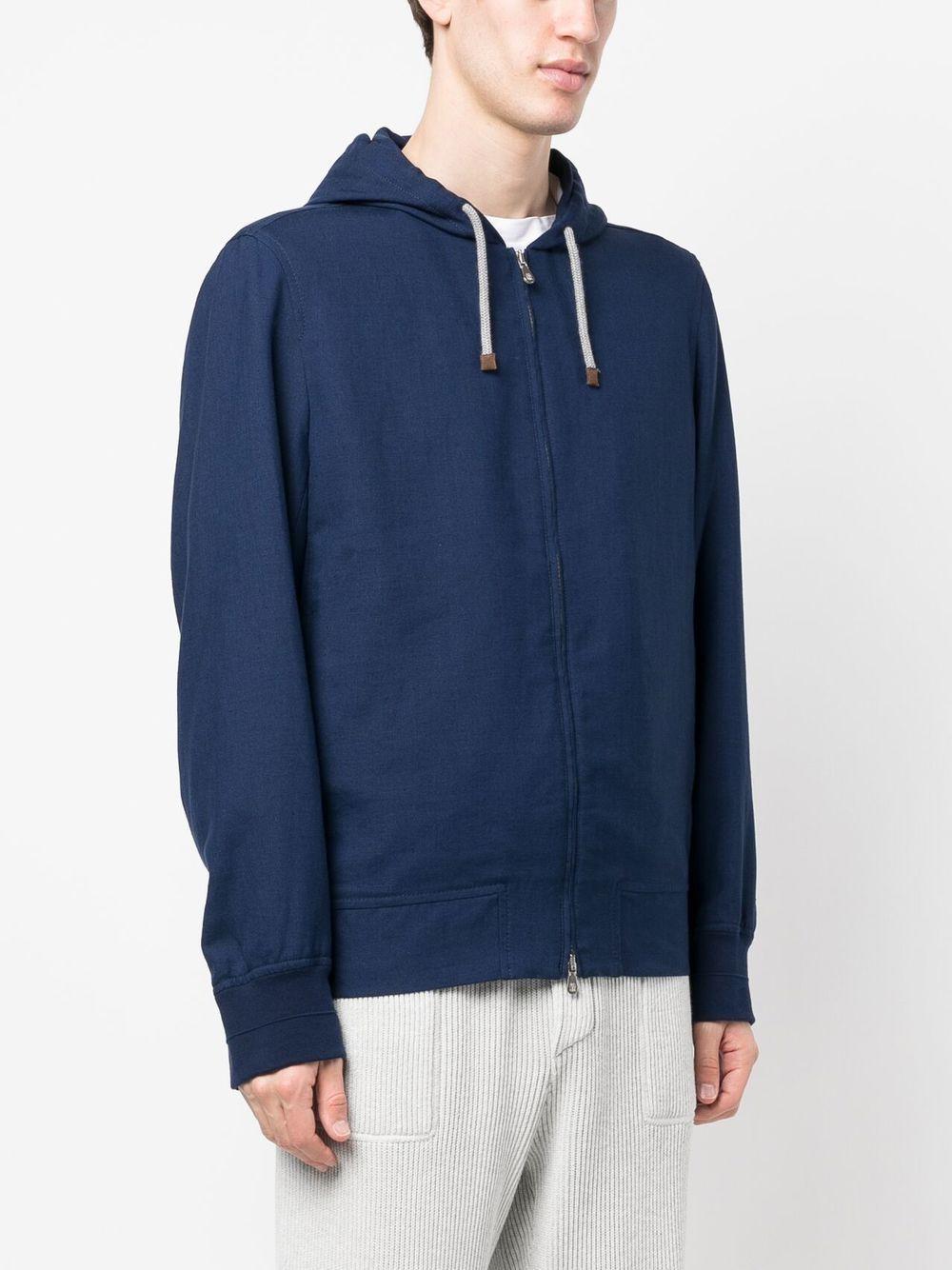zip-up hooded jacket  Product Image