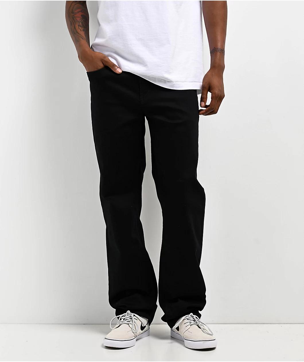 Freeworld Black Denim Straight Fit Jeans Product Image
