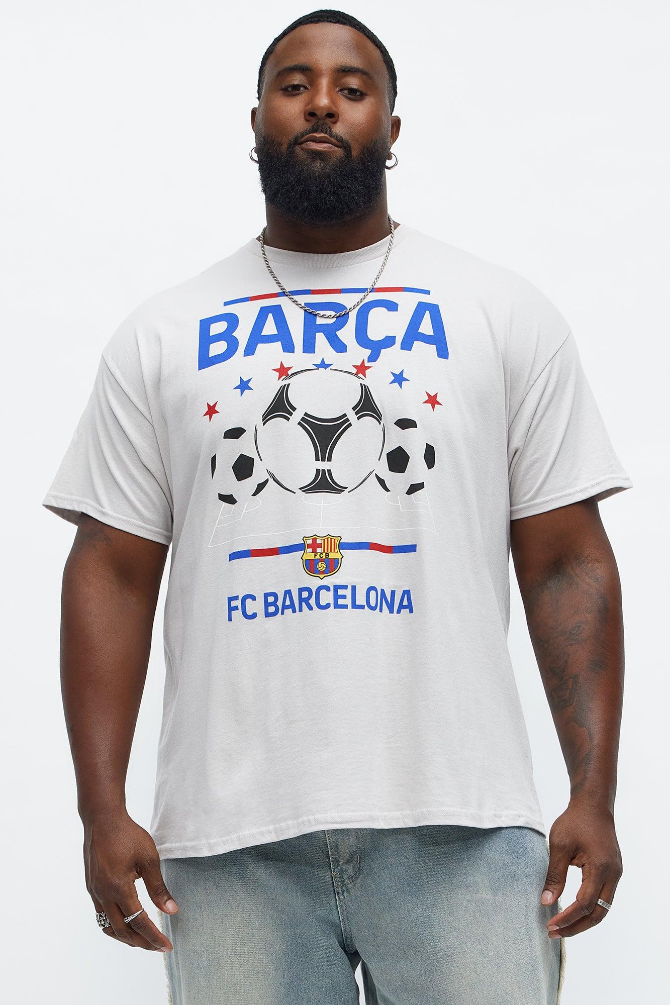 FC Barcelona Short Sleeve Tee - Grey Male Product Image