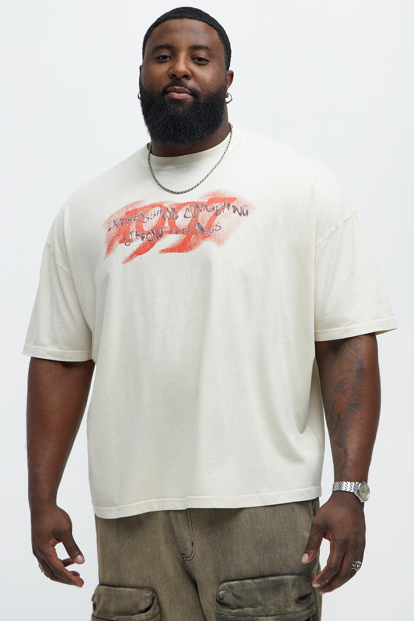 1997 Oversized Short Sleeve Tee - Cream Product Image