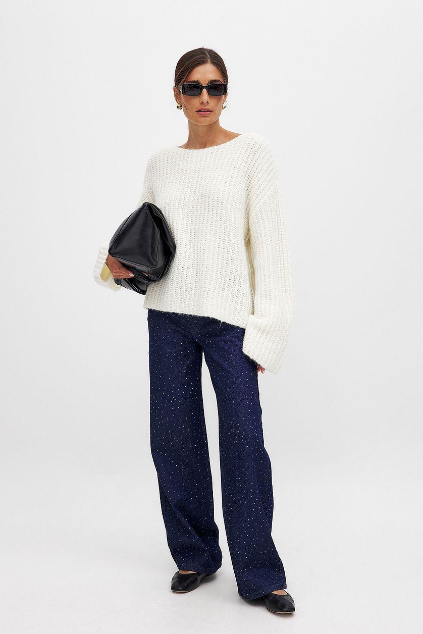 Stone Detail Denim Blue Product Image