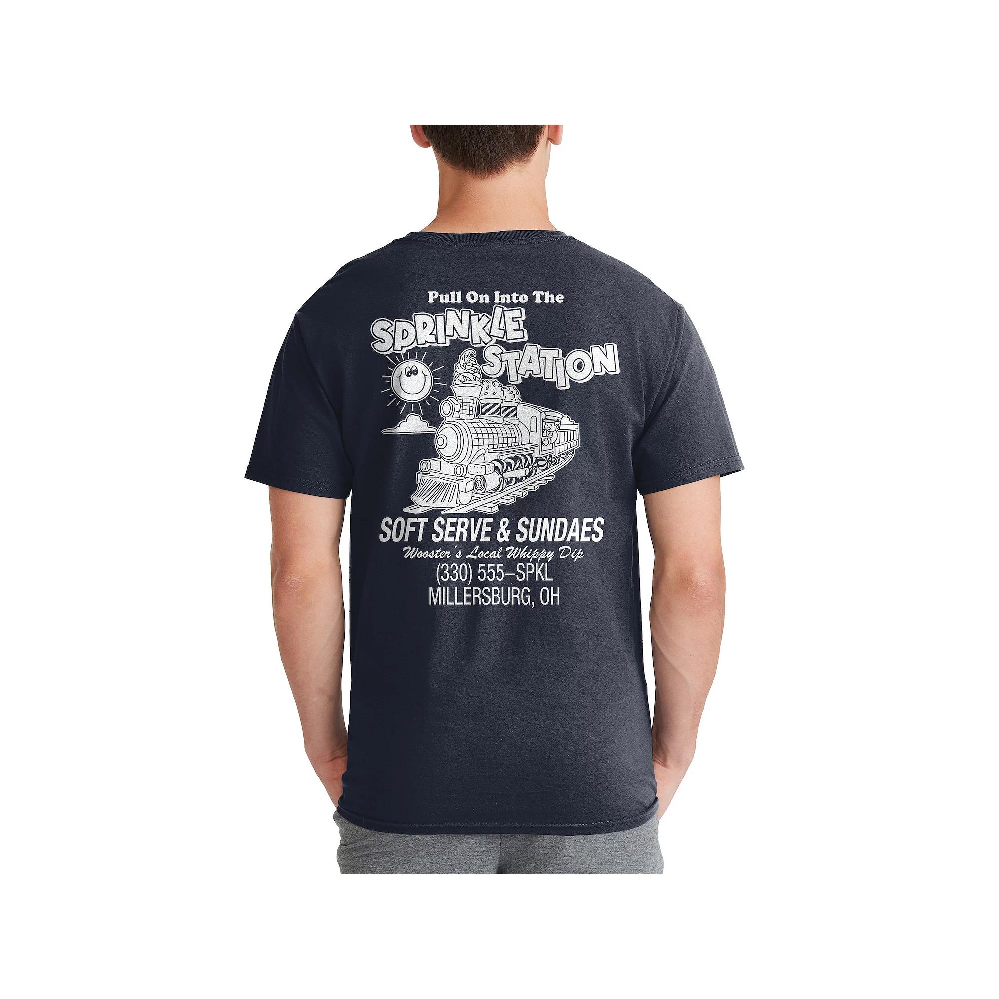 Men's Sprinkle Station Graphic Tee, Size: Large, Blue Product Image