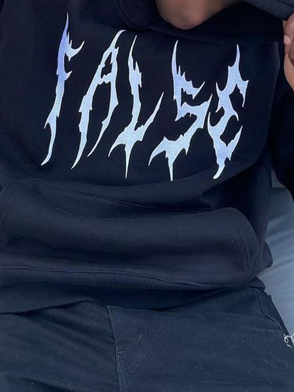 Men's Horn Styling Street Print Oversized Hoodie Product Image