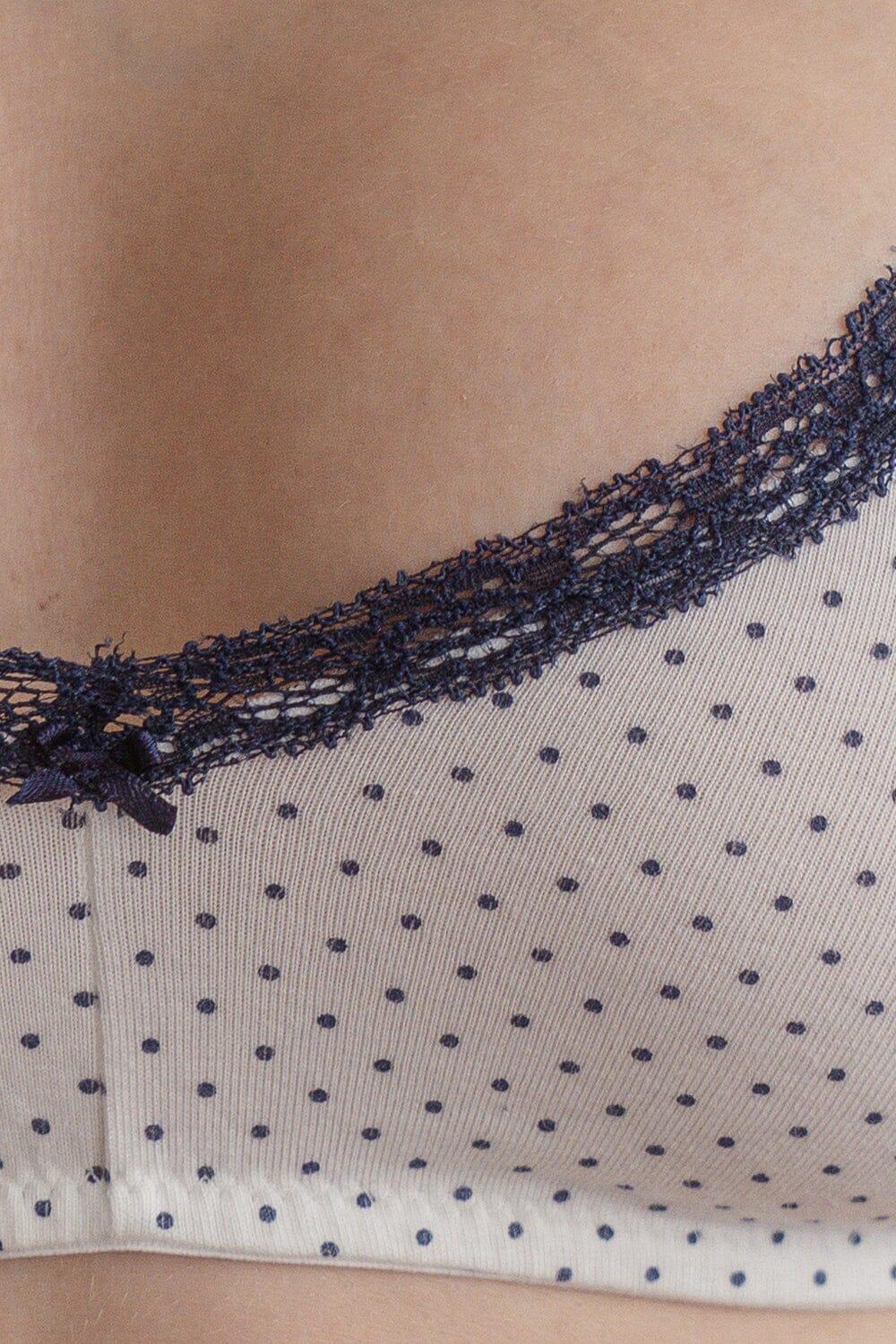 Polka Dots Lace Bra Product Image