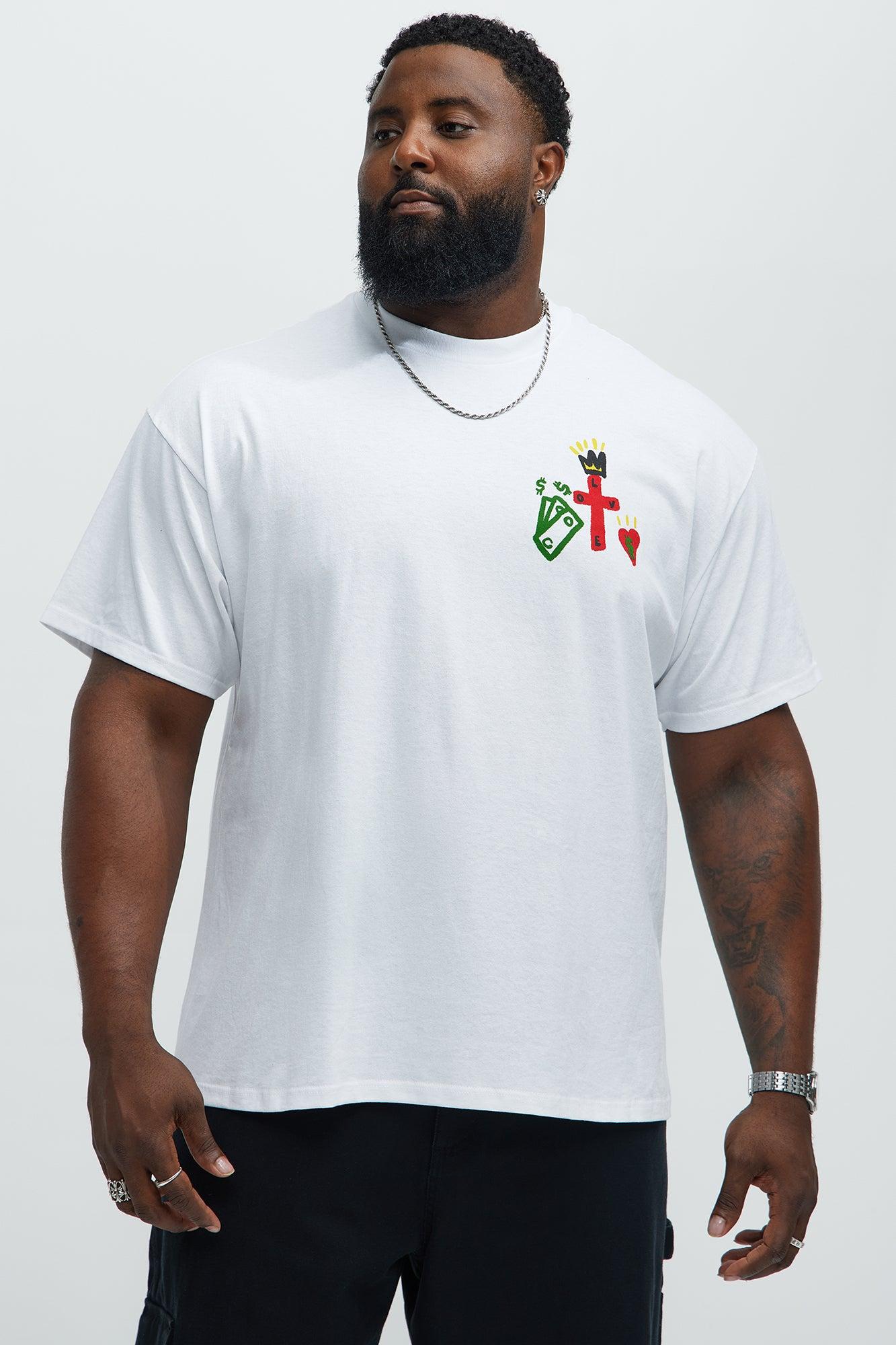 Love Over Money Short Sleeve Tee - White Product Image