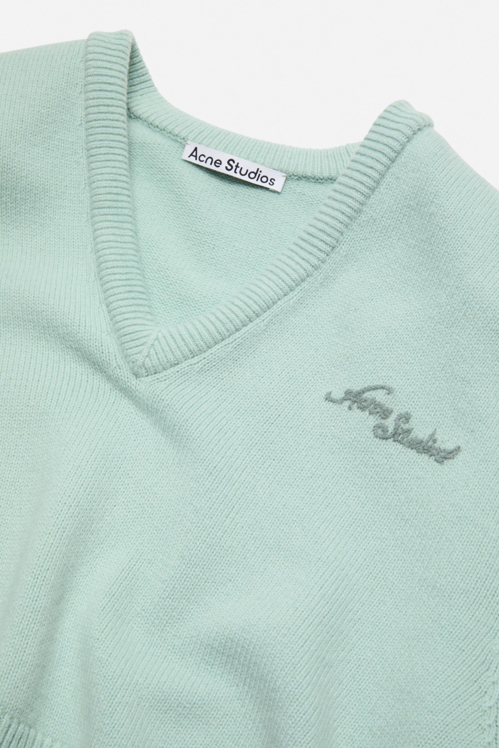 Wool v-neck sweater Product Image