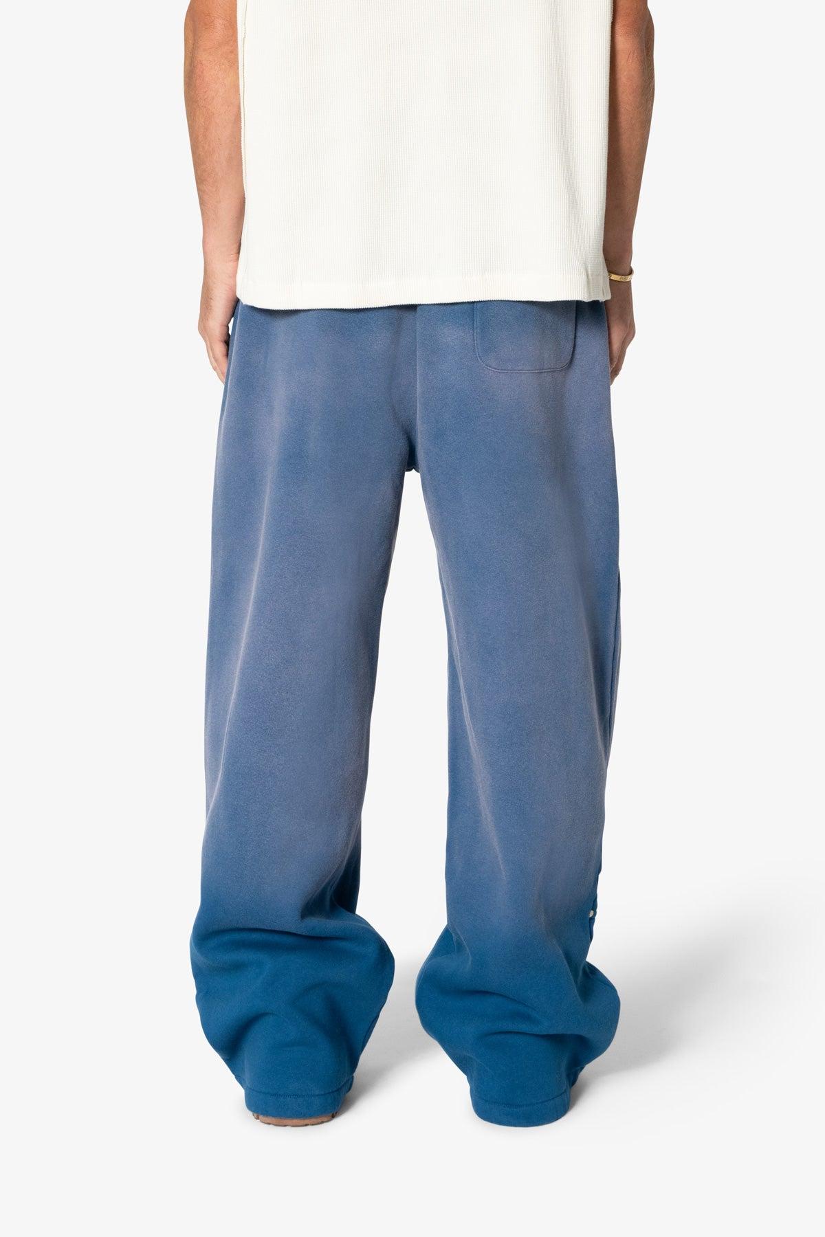 West Double Knee Sweatpants - Blue Product Image