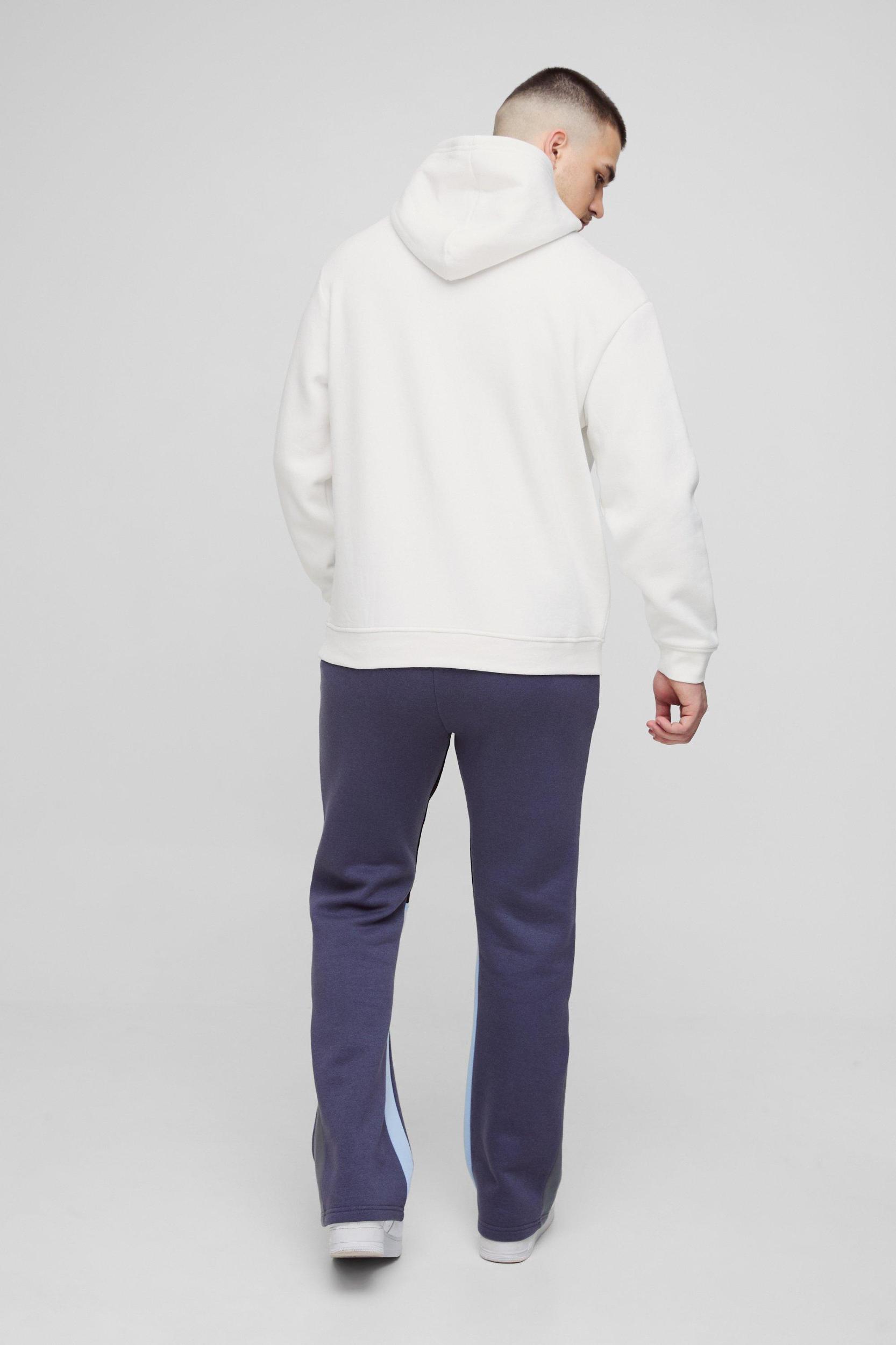 Tall Regular Fit Ltd Edt Paint Splatter Gusset Sweatpants | boohooMAN USA Product Image