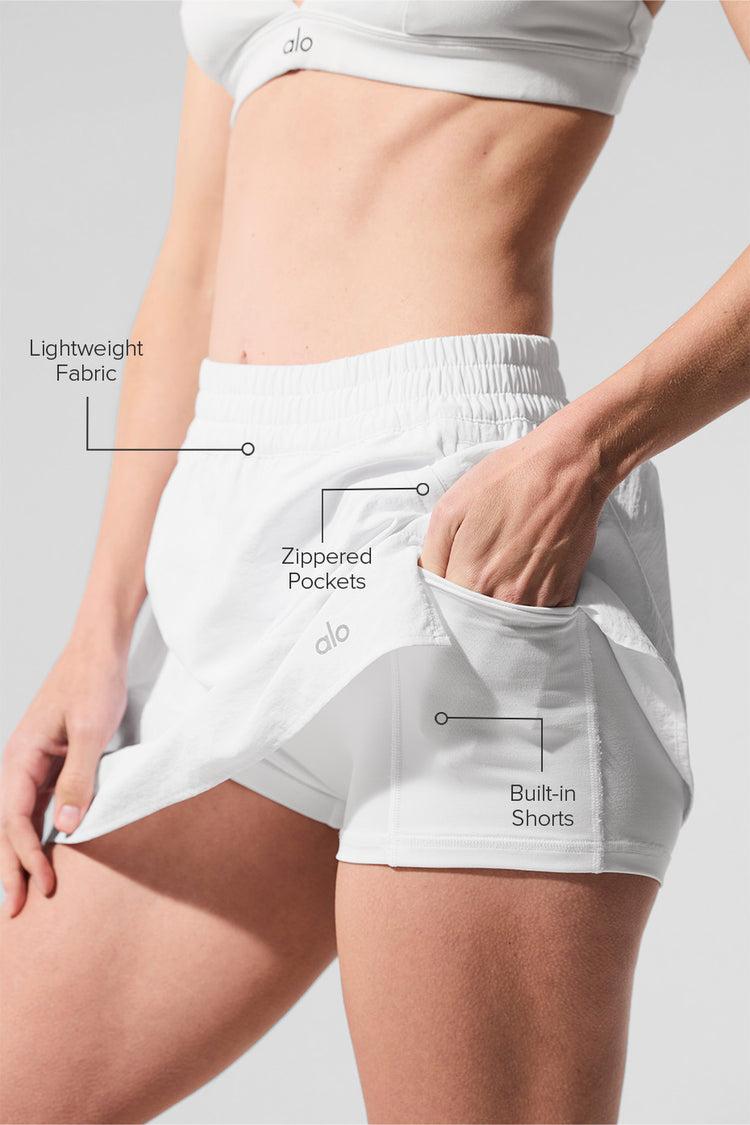 Alumni Tennis Skirt - White Female Product Image