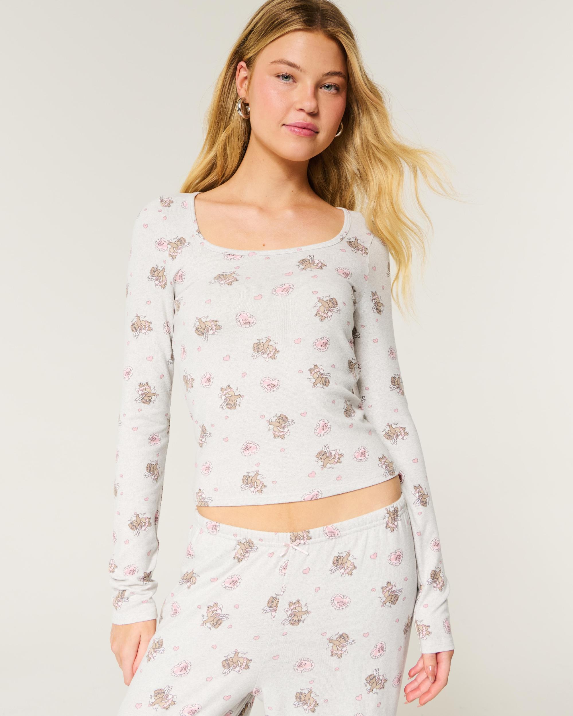 Cozy Berry Pattern Pajama Top Product Image
