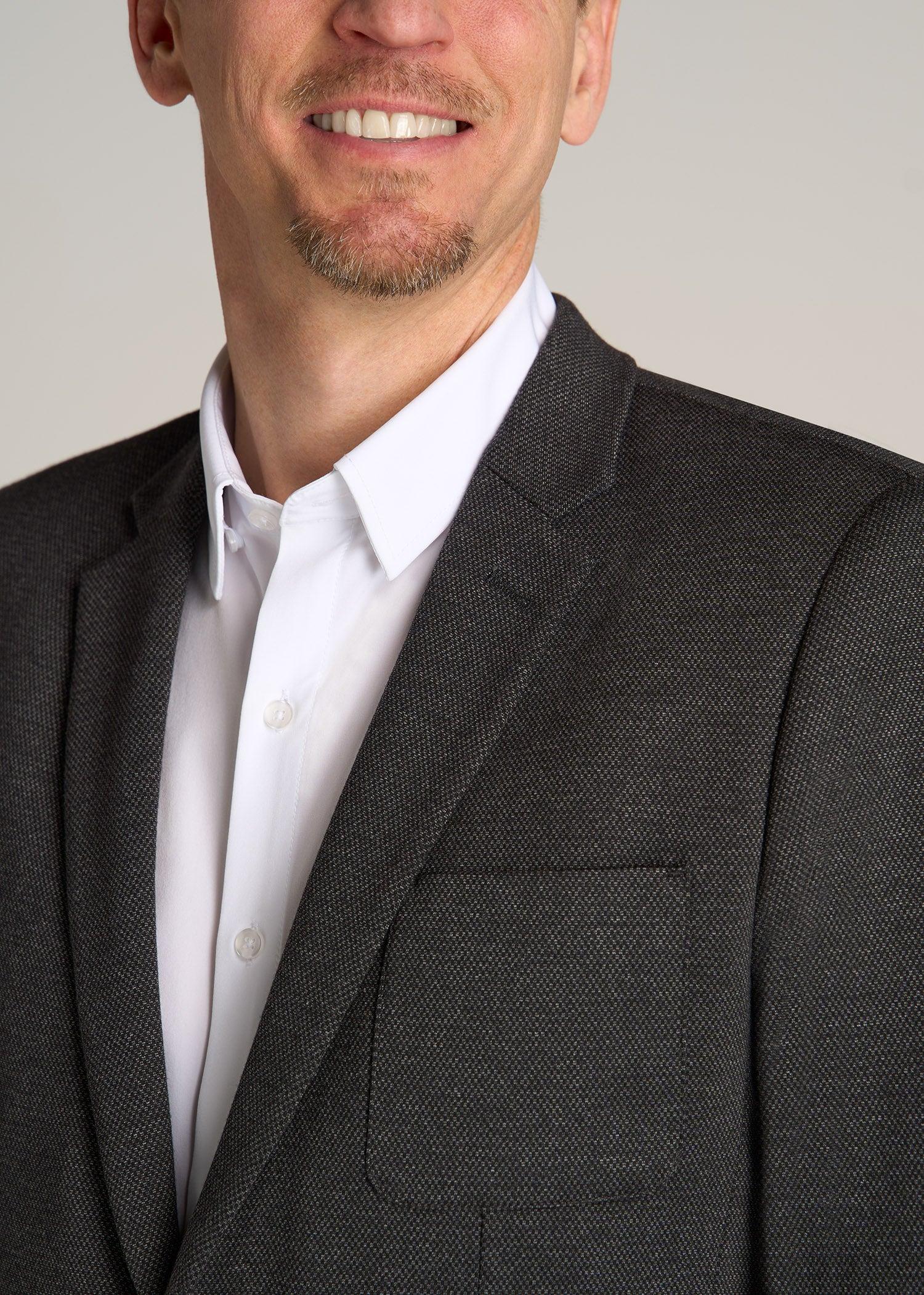 Men's Tall Core Blazer in Black Silver Mix Product Image