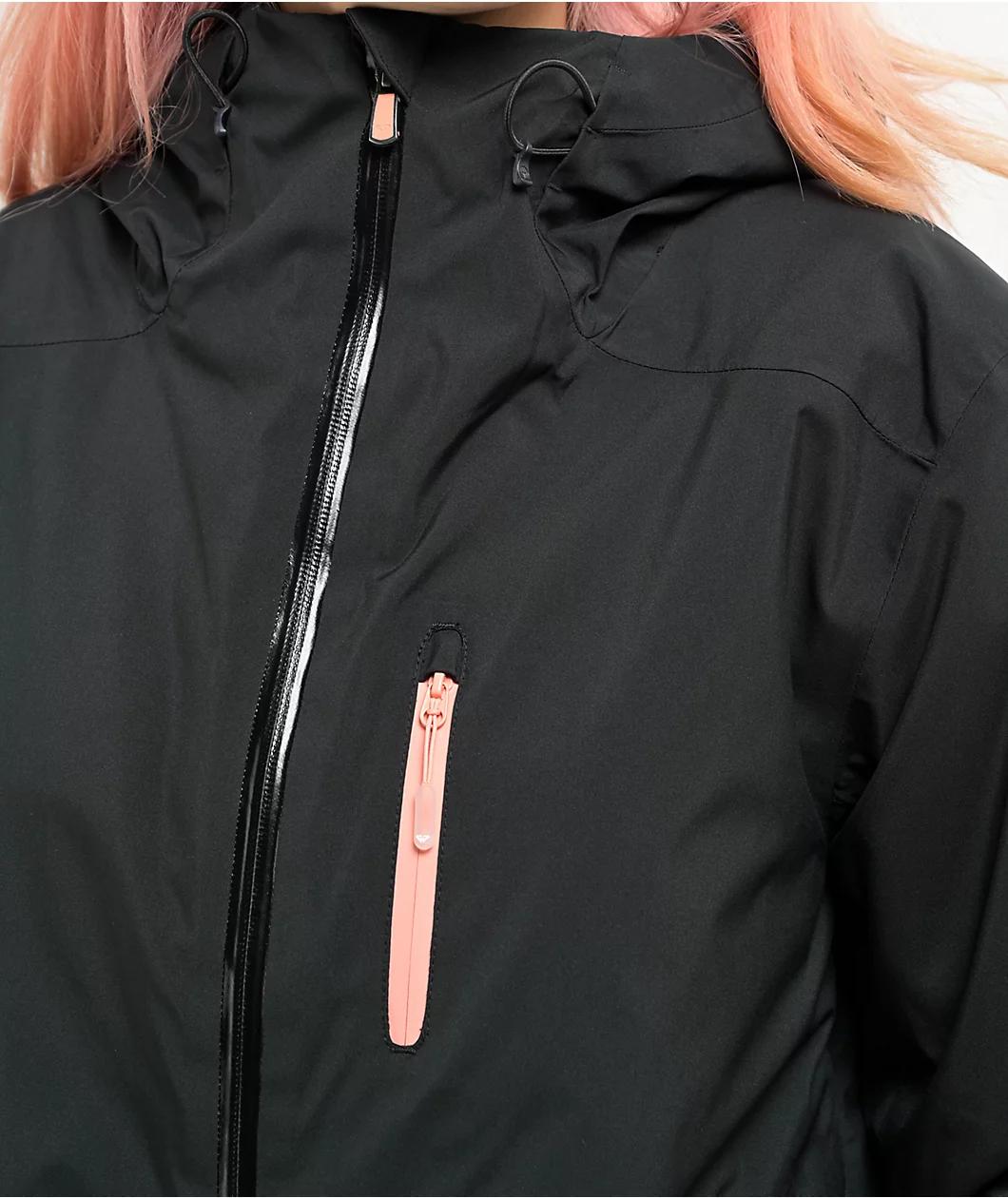 Roxy Women's Peakside True Black 10K Snowboard Jacket 2025 Product Image