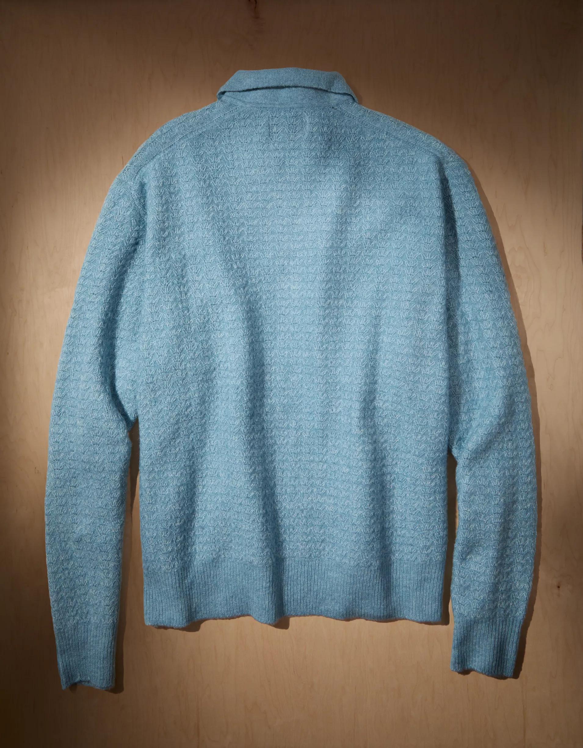 AE x Tru Kolors Long Sleeve Sweater Polo Product Image