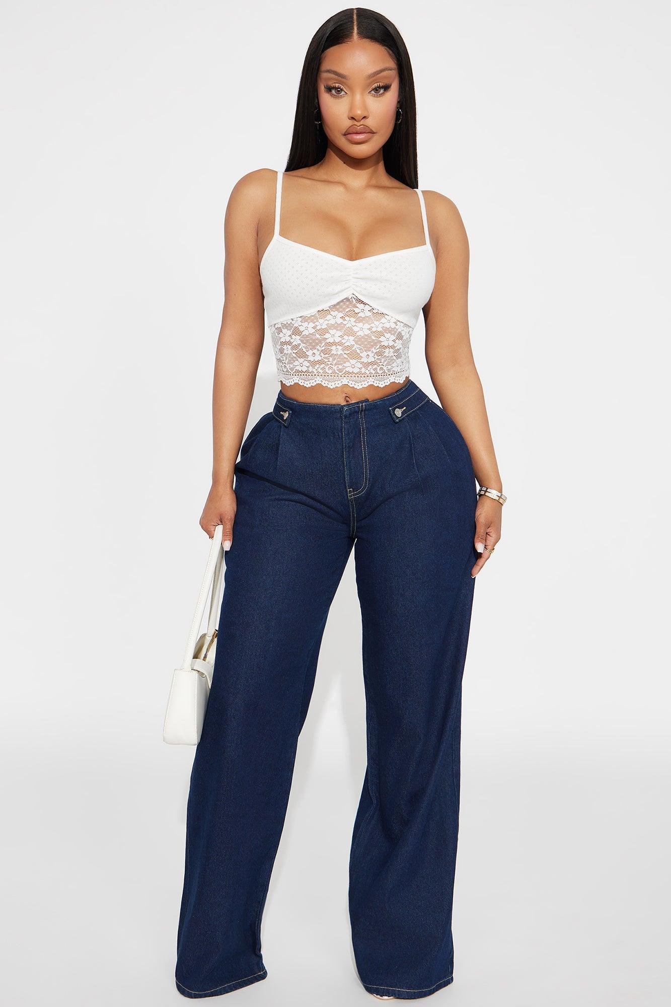 Mary Lace Cami Top - White Female Product Image