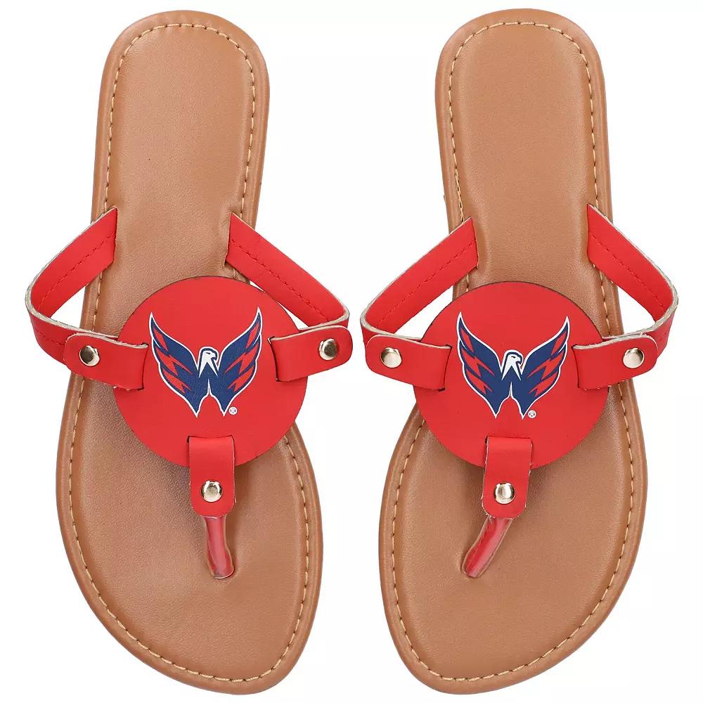 Women's Washington Capitals Die-Cut Logo Flip Flops,  Product Image