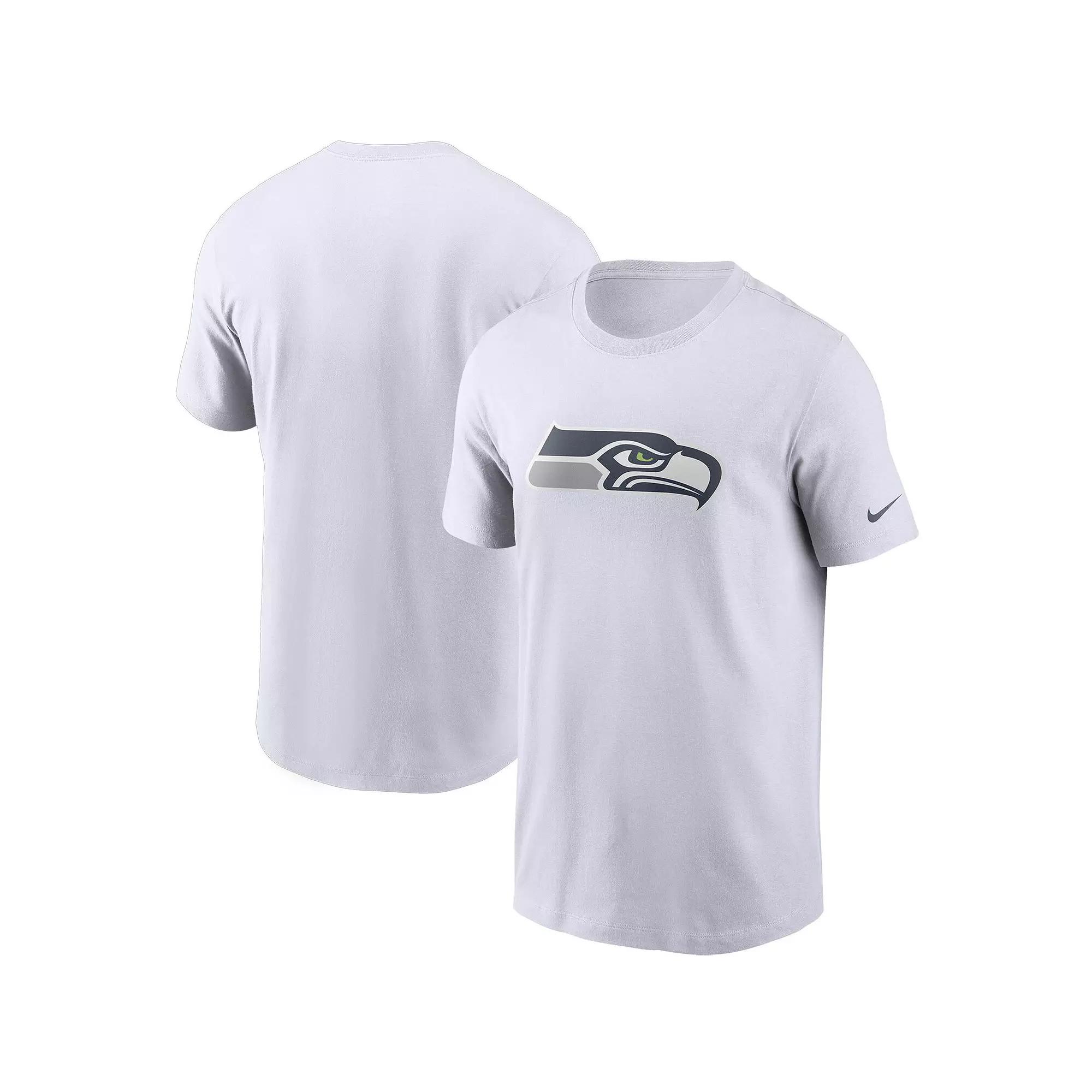Men's Nike White Seattle Seahawks Primary Logo T-Shirt, Size: Medium Product Image