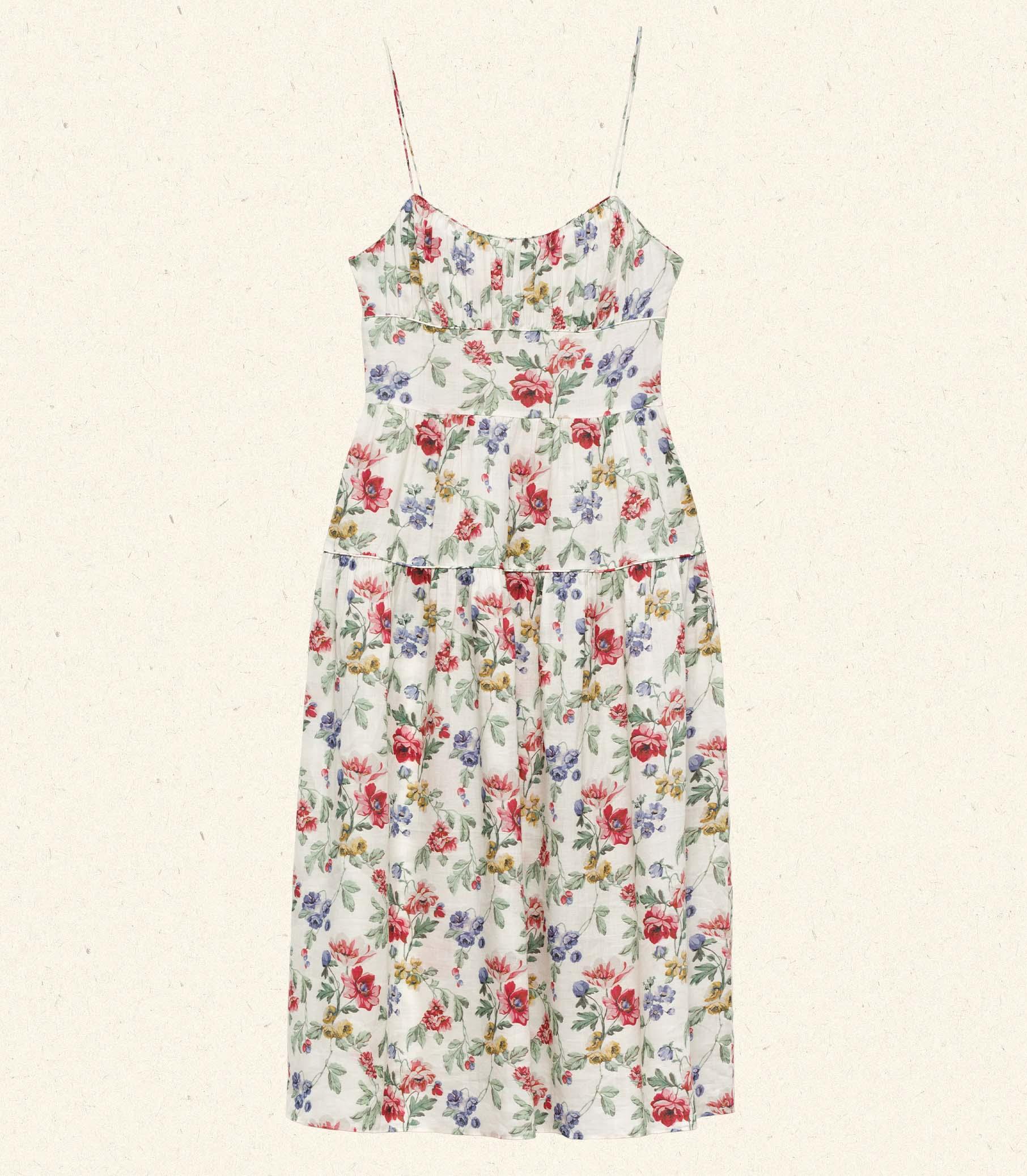 BENOIT DRESS -- IVORY WILD ROSE Product Image