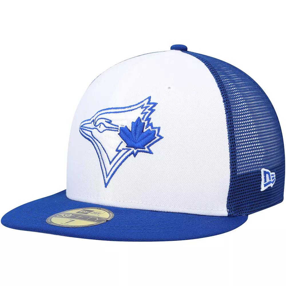 Men's New Era  Royal/White Toronto Blue Jays 2023 On-Field Batting Practice 59FIFTY Fitted Hat, Size: 7 5/8, Jay White Product Image