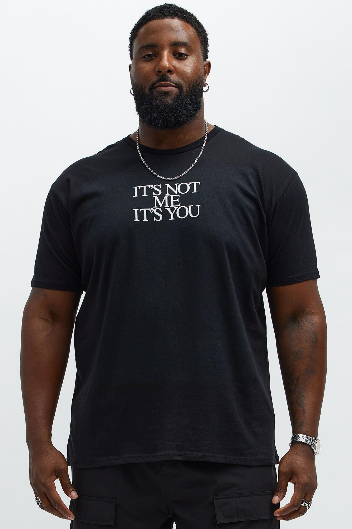 Its Not Me Short Sleeve Tee - Black Male Product Image